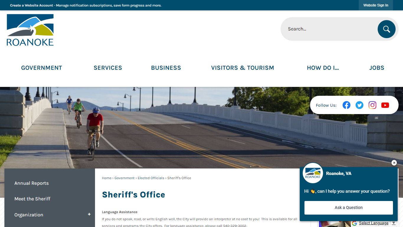 Sheriff's Office | Roanoke, VA